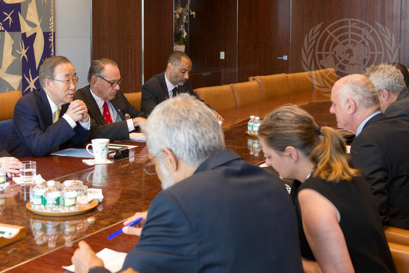 Secretary-General Meets UN Coordinator for Ebola