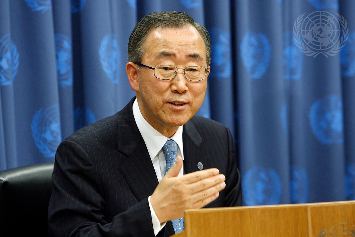 Ban Ki-moon Address Press Conference on Myanmar