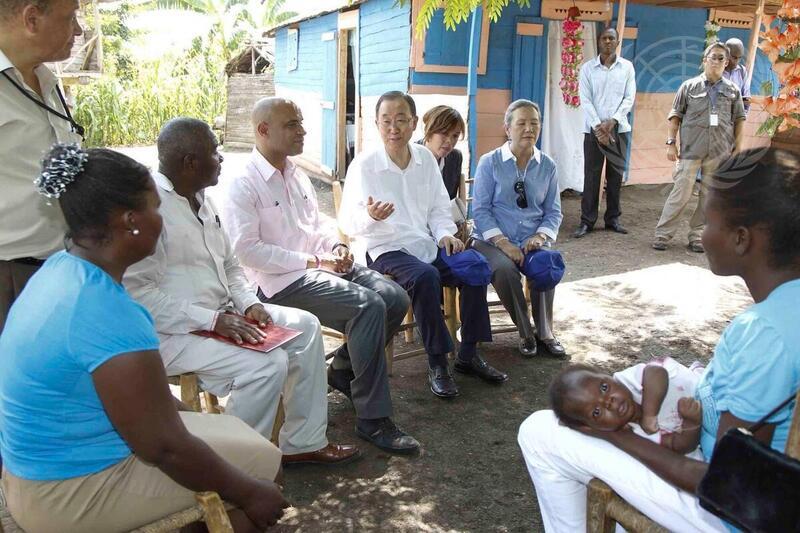 Secretary-General Visits Los Palmas, Haiti