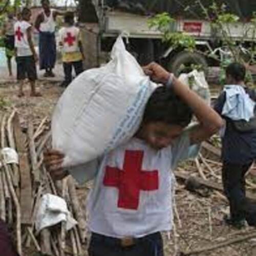 Red Cross Delivering Aid after Cyclone Nargis and Ban Ki-moon's Intervention