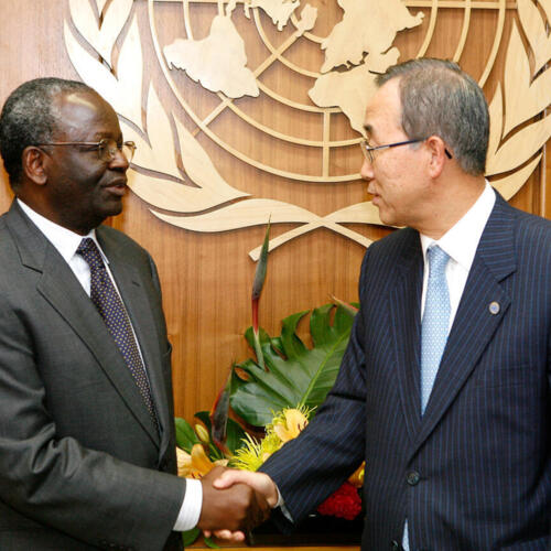 Ban Ki-moon Meets Ibrahim Gambari, Special Envoy for Myanmar