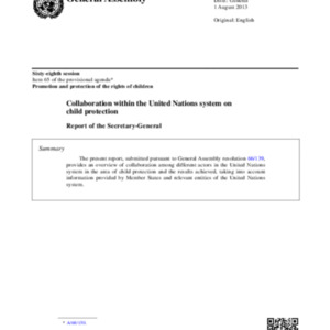 SSID28485557_130801 GA Report Collaboration within the United Nations System on child protection.pdf