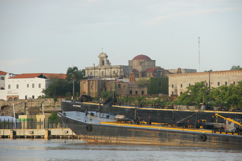 Partial view of Santo Domingo’s port area