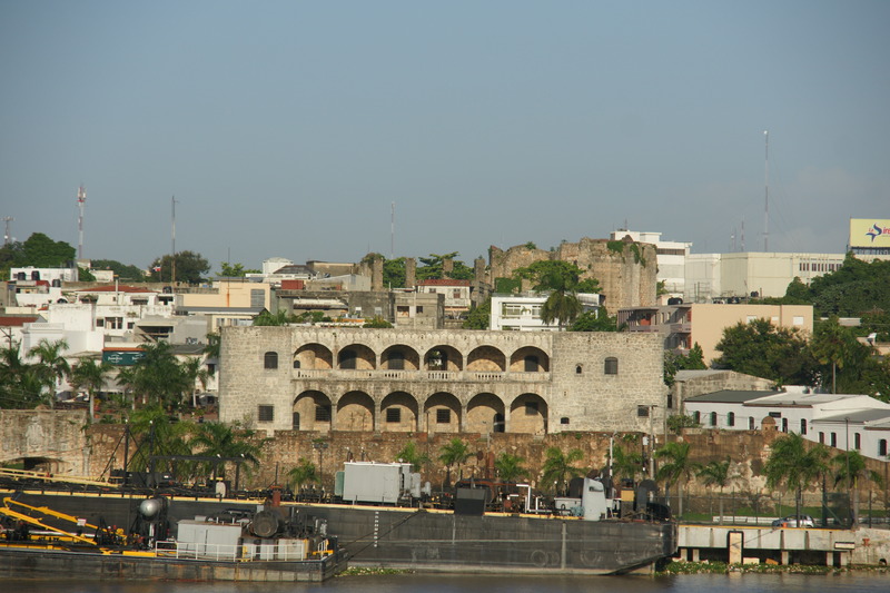 Santo Domingo’s Colonial city seen from the eastern margin of the Ozama River