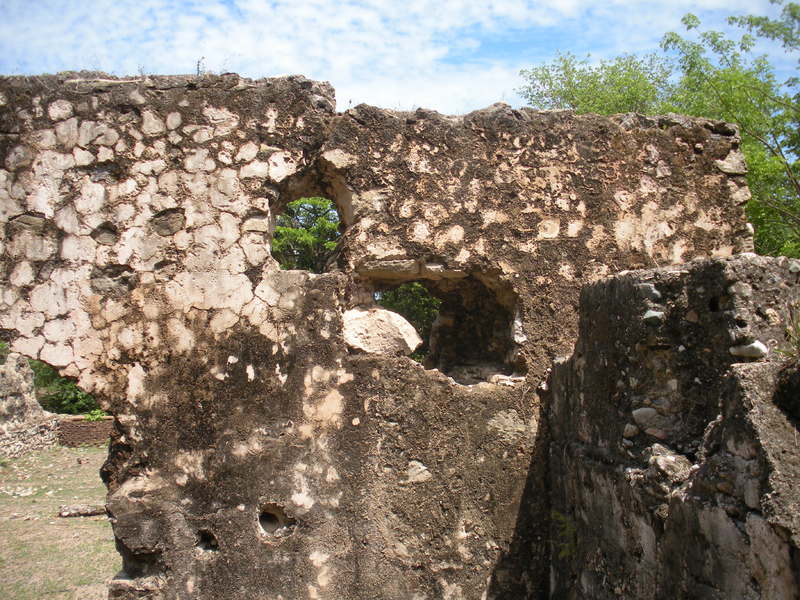 Wall remains of Diego Caballero’s Sugar Estate